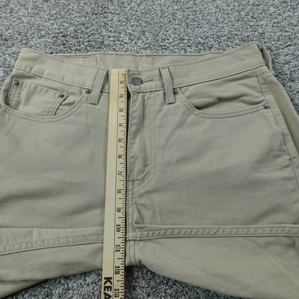 NEW Levis Jeans Mens 32X30 Beige Tan Brown Denim Pants 514‎ Straight 5 Pocket